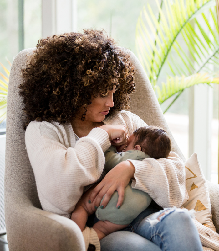 a happy mom and her baby after Postpartum Therapy